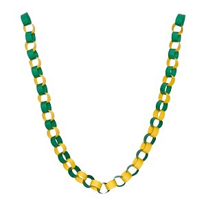 Verde e Amarelo Copa - Guirlanda Corrente (45 elos)