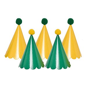 Verde e Amarelo Copa - Chapeuzinho Pompom (5 und)