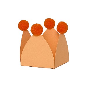 Pessego e laranja - Forminha de doce Pompom (20und)