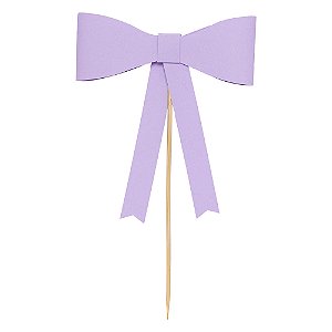Lilas - Topo de Bolo Laço