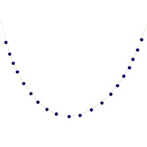 Azul Espacial - Guirlanda Mini Pompom