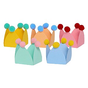 Colorido Happy - Forminha de doce Pompom (20und)