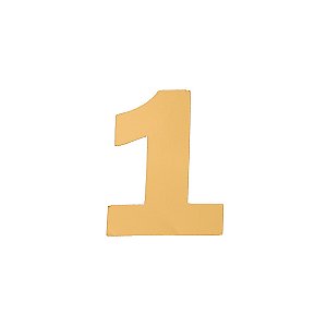 Aplique Número 1 - Dourado