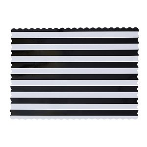 Listra Preto E Branco - Jogo Americano (5 und)