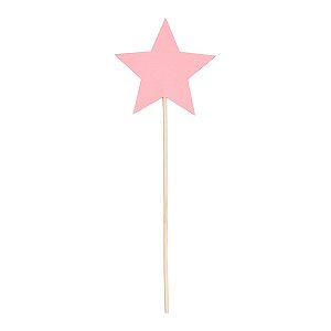 Rosa Flamingo - Topo De Bolo Estrela