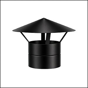 Chapéu Chinês Galvanizado Preto