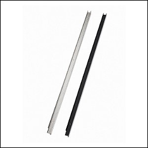 Par de Canaleta para Vidro Fundo 90cm Churrasqueira Gourmet
