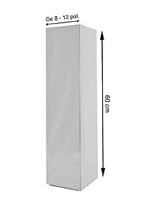 Capa Quadrada 60cm Inox 304