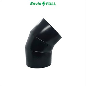 Curva 45° Galvanizada Preta