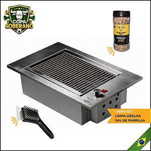 COPA - Churrasqueira Elétrica de embutir - Mod. Grill - Inox 430 + BRINDE