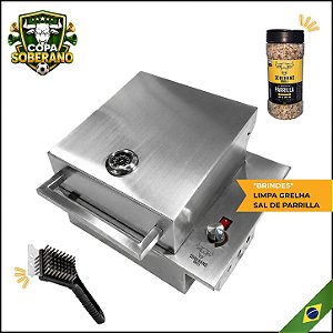 COPA - Churrasqueira Elétrica Cooktop - Mod. Clássico - Inox 430 + BRINDE