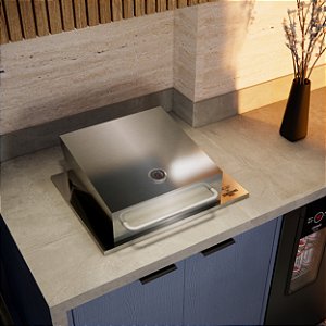 Churrasqueira Elétrica Cooktop - Economica - Inox 430
