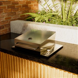 Churrasqueira Elétrica Cooktop - Economica - Inox 304