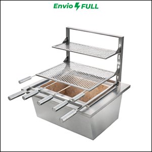 Kit Braseiro termico 50x40 + Suporte em L