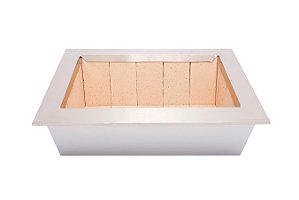 Braseiro Duplo Pequeno Inox 430