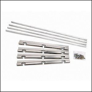 Kit 2 pares de Suportes com Varões - 100 cm
