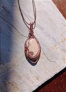 Colar Amazonita Bege Swirl