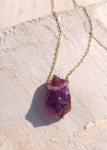 Colar Ametista bruta Delilah