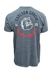 Camiseta Carlson Gracie JJ College - Cinza Mescla