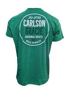 Camiseta Carlson Gracie Made in Brazil - Verde Mescla
