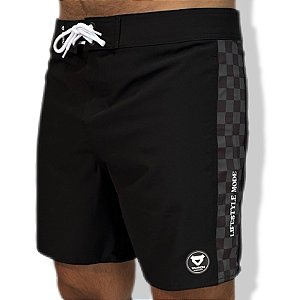 BERMUDA BOARDSHORT SNIP TAURON VERÃO COM ELASTANO MASCULINO PRETO