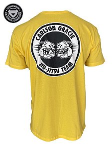 CAMISETA CARLSON GRACIE LOGO - AMARELO