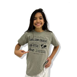 CAMISETA INFANTIL CARLSON GRACIE WORLD - VERDE