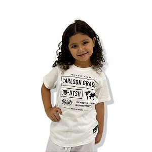 CAMISETA INFANTIL CARLSON GRACIE WORLD - OFF WHITE