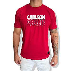 CAMISETA CARLSON GRACIE FLUOR - VERMELHA
