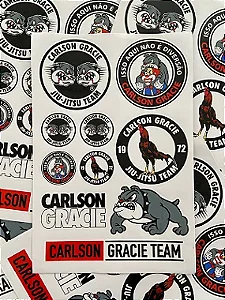 CARTELA DE ADESIVOS CARLSON GRACIE