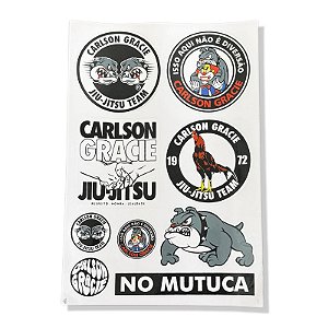CARTELA DE ADESIVOS CARLSON GRACIE