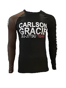 RASHGUARD CARLSON GRACIE MANGA LONGA - MARROM