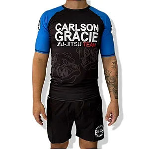 RASHGUARD CARLSON GRACIE MANGA CURTA - AZUL