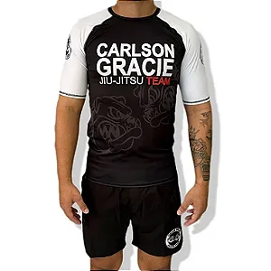 RASHGUARD CARLSON GRACIE MANGA CURTA - BRANCO