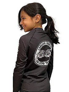 RASHGUARD CARLSON GRACIE JUVENIL MANGA LONGA - PRETO