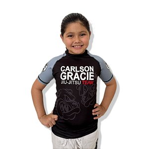 RASHGUARD CARLSON GRACIE MANGA CURTA - CINZA