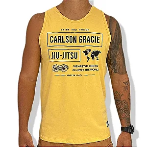 REGATA CARLSON GRACIE WORLD - AMARELO
