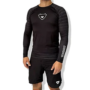 RASHGUARD TAURON MANGA LONGA - PRETO
