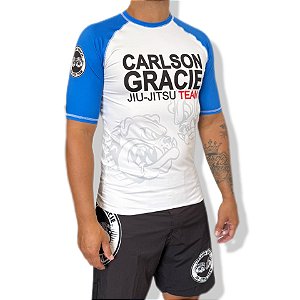 RASHGUARD CARLSON GRACIE WHITE - AZUL