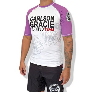 RASHGUARD CARLSON GRACIE WHITE - ROXA