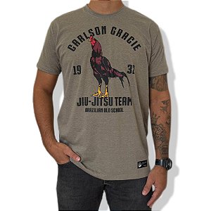 CAMISETA CARLSON GRACIE ROOSTER - VERDE MESCLA