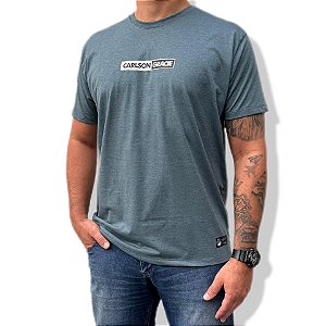 CAMISETA CARLSON GRACIE LOGO - VERDE MESCLA