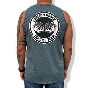 REGATA CARLSON GRACIE LOGO - VERDE MESCLA