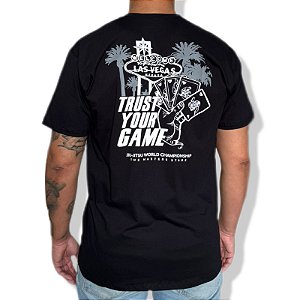 CAMISETA LAS VEGAS TRUST YOUR GAME - PRETO