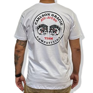 CAMISETA CARLSON GRACIE AMÉRICA - BRANCA