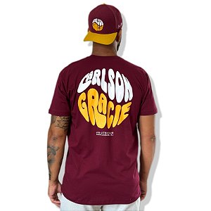 CAMISETA COLLAB CARLSON GRACIE WAVES - VINHO
