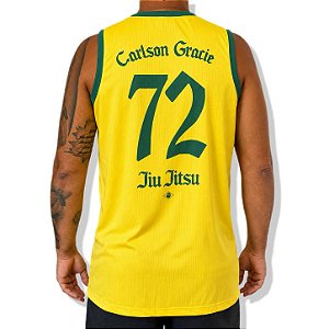 REGATA BASQUETE COLLAB CARLSON GRACIE BRASIL - AMARELA