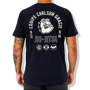 CAMISETA CARLSON GRACIE EQUIPE - AZUL MARINHO