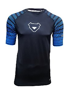 RASHGUARD PARA JIU JITSU UNISSEX MANGA CURTA - AZUL