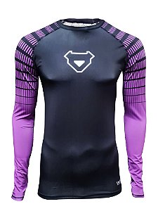 RASHGUARD PARA JIU JITSU UNISSEX MANGA LONGA - ROXA